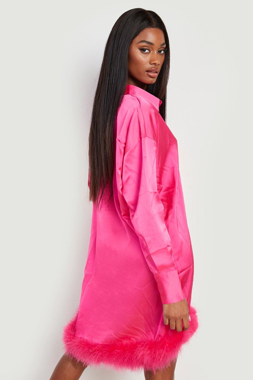 Roze discount blouse jurk